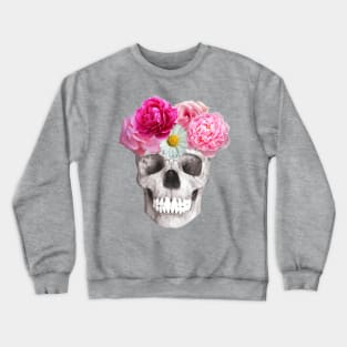 Flowered skull Crewneck Sweatshirt